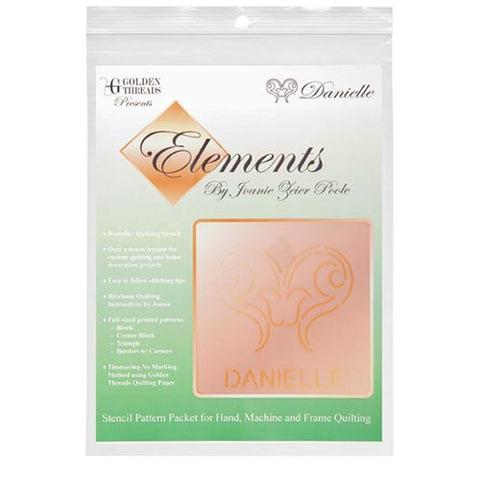 Golden Threads Danielle Elements Stencil Pattern Packet - Nebraska Quilt Company - PUB15683