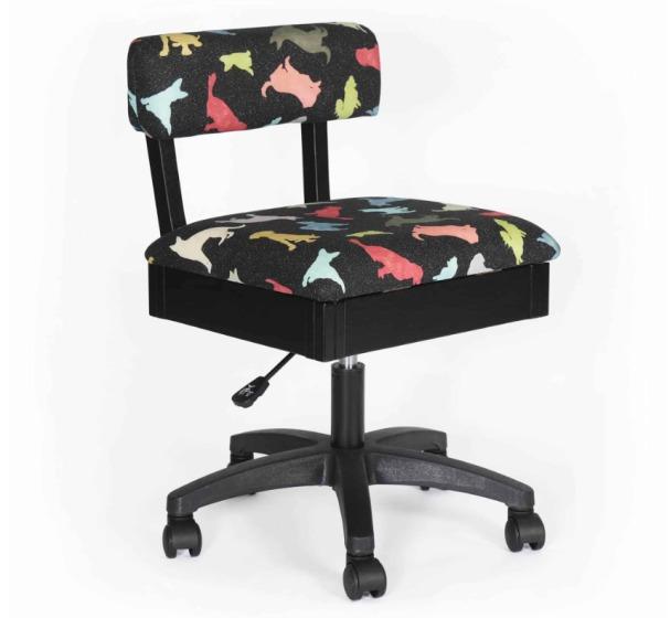 Good Dog Hydraulic Sewing Chair - Nebraska Quilt Company - SCCHDOG