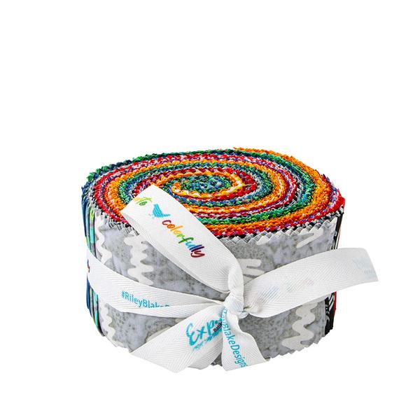 Good Vibrations 2.5" Strips Multi 42 Pieces - Nebraska Quilt Company - Good Vibrations 2.5" Strips Multi 42 Pieces