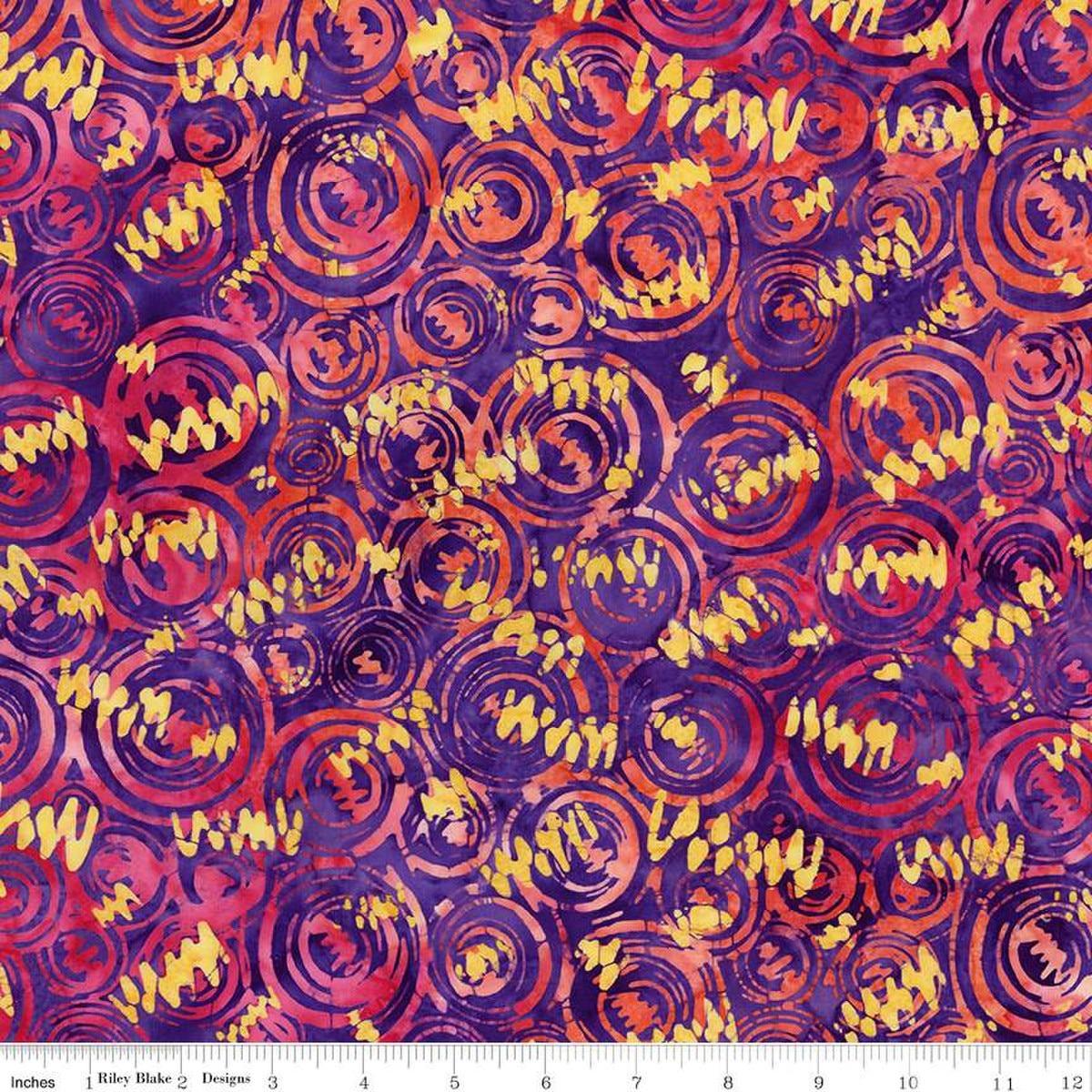 Good Vibrations Squiggles Masquerade Purple Multi - BT23313 - 187 - Riley Blake Designs - Nebraska Quilt Company - Good Vibrations Squiggles Masquerade Purple Multi - BT23313 - 187 - Riley Blake Designs