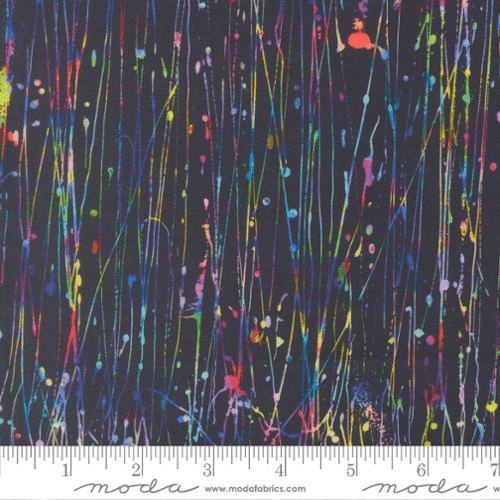 Gradients Gallery Dripping Paint Midnight Rain - 33891 12 - Moda Fabrics - Nebraska Quilt Company - F261642