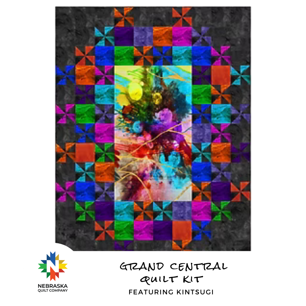 Grand Central Quilt Kit featuring Kintsugi - Nebraska Quilt Company - Grand Central Quilt Kit featuring Kintsugi
