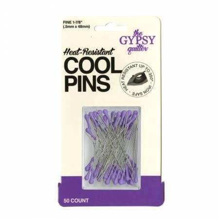 Gypsy Quilter Cool Pins Purple 50 Pieces - Nebraska Quilt Company - N15614