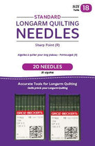 Handi Quilter Standard Size 18 Sharp Point (R) Needles - 20 Count - Nebraska Quilt Company - AQM00267-2