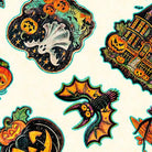 Happy Haunting Halloween Character Toss Cream - 31045 - E - QT Fabrics - Nebraska Quilt Company - F2403121