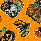 Happy Haunting Halloween Character Toss Orange - 31045 - O - QT Fabrics - Nebraska Quilt Company - F2403123