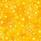 Happy Haunting Star Swirls Yellow - 31048 - S - QT Fabrics - Nebraska Quilt Company - F2403128