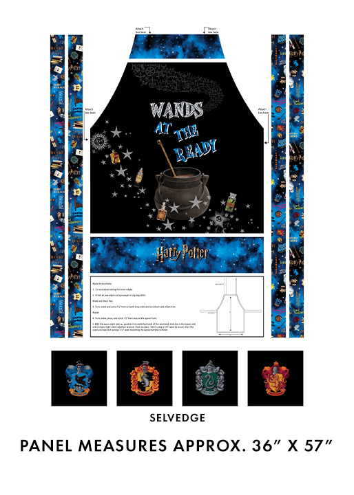 Harry Potter Apron Multi 36" x 57" - Nebraska Quilt Company - F2502264