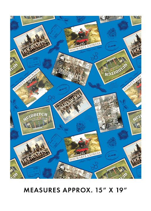 Harry Potter Postcards Royal Blue - 1521556 - Benartex - Nebraska Quilt Company - F2502255
