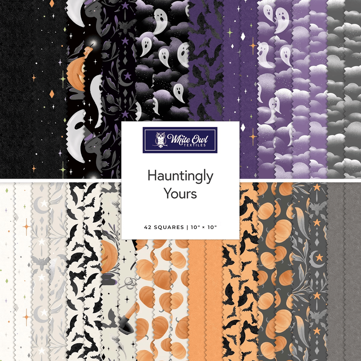 Hauntingly Yours 10" Squares Multi 42 Pieces - Nebraska Quilt Company - F260934