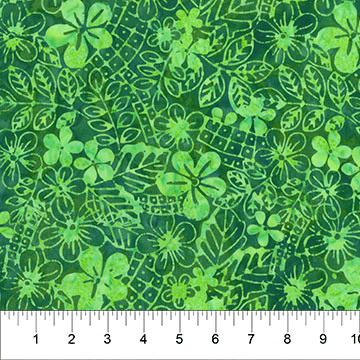 Heartland Cobblestone Daisy Jade Green - 83172 - 67 - Banyan Batiks - Nebraska Quilt Company - F07569