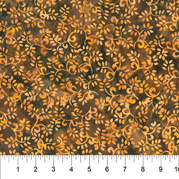Heartland Small Vine Harvest Brown - 83170 - 1006 - Banyan Batiks - Nebraska Quilt Company - F07560