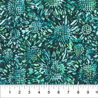 Heartland Sunflowers Smoky Teal - 83173 - 68 - Banyan Batiks - Nebraska Quilt Company - F07573