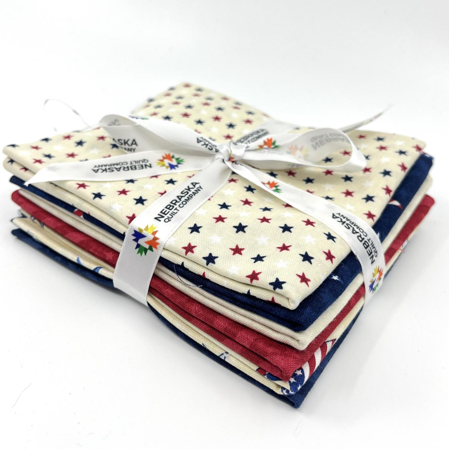 Hearts Anthem Fat Quarter Bundle 6 Pieces - Nebraska Quilt Company - PC2400283
