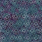 Heavy Metal Geometric Flower Multi Purple Blue Grey Twilight - 122325875 - Island Batik - Nebraska Quilt Company - F07821