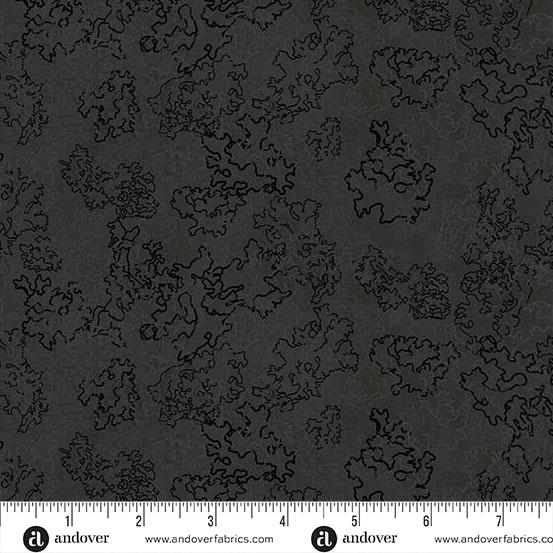 Heima Lichen Obsidian Black - A - 1634 - K - Andover Fabrics - Nebraska Quilt Company - F2501654
