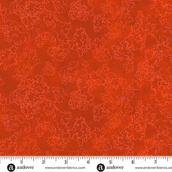 Heima Lichen Poppy Orange - A - 1634 - O - Andover Fabrics - Nebraska Quilt Company - F2501656