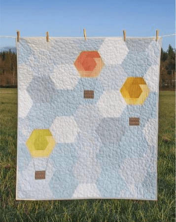 Hexie Hot Air Balloons Pattern - Nebraska Quilt Company - PUB2400040