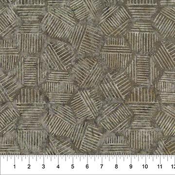 Hexies Earth Brown - 81700 - 35 - Banyan Batiks - Nebraska Quilt Company - F251601