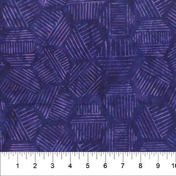 Hexies Eggplant - 81700 - 86 - Banyan Batiks - Nebraska Quilt Company - F06074