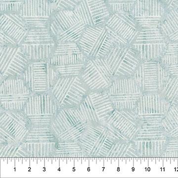 Hexies Fog Blue - 81700 - 91 - Banyan Batiks - Nebraska Quilt Company - F251604