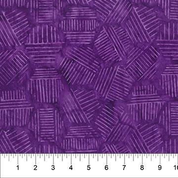Hexies Hickory Plum - 81700 - 88 - Banyan Batiks - Nebraska Quilt Company - F06075