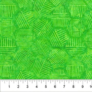 Hexies Spring Green - 81700 - 73 - Banyan Batiks - Nebraska Quilt Company - F2402231