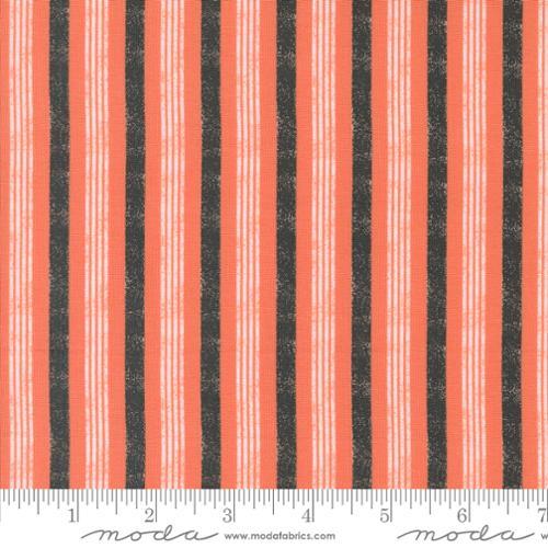Hey Boo Boougie Stripe Stripes Soft Pumpkin - 5214 12 - Moda Fabrics - Nebraska Quilt Company - F08250