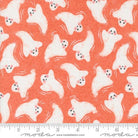 Hey Boo Friendly Ghost Halloween Ghost Soft Pumpkin - 5211 12 - Moda Fabrics - Nebraska Quilt Company - F08231
