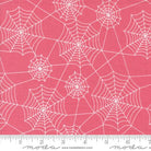 Hey Boo Webs Novelty Spider Webs Love Potion Pink - 5213 14 - Moda Fabrics - Nebraska Quilt Company - F08244