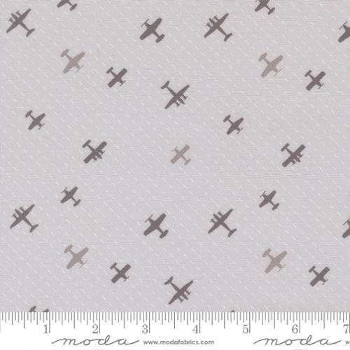 High Flight Flight Path Novelty Airplanes Smoke - 45064 21 - Moda Fabrics - Nebraska Quilt Company - F2501764