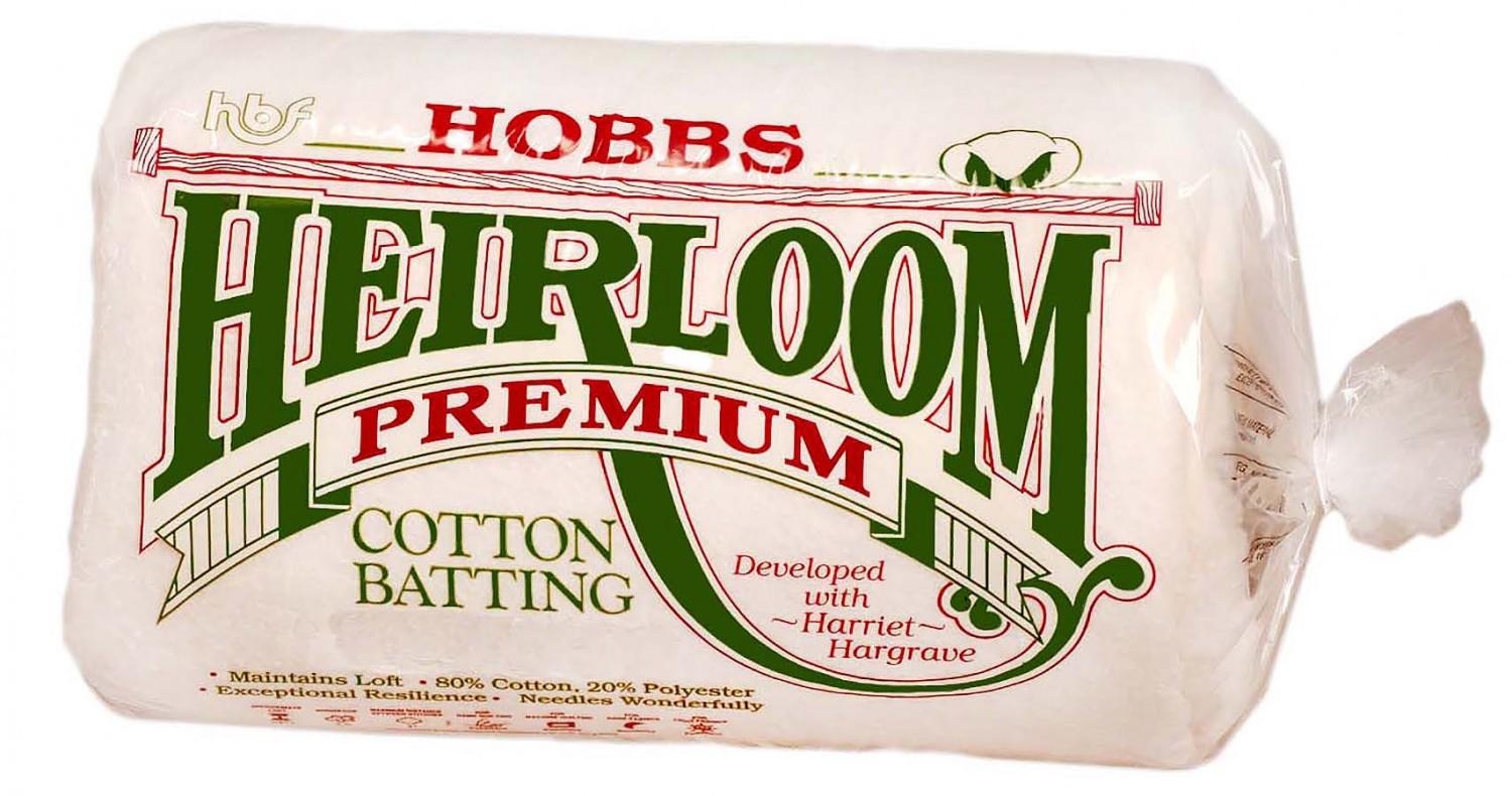 Hobbs Heirloom Premium 80/20 Batting 81" x 96" Full Cream - Nebraska Quilt Company - Hobbs Heirloom Premium 80/20 Batting 81" x 96" Full Cream