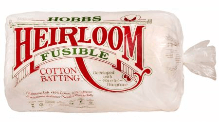 Hobbs Heirloom Premium Fusible 80/20 Batting 45" x 60" Crib Cream - Nebraska Quilt Company - Hobbs Heirloom Premium Fusible 80/20 Batting 45" x 60" Crib Cream