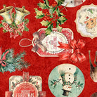 Holly Jolly Christmas Collage Red - 31160 - R - QT Fabrics - Nebraska Quilt Company - F2403150