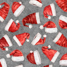 Holly Jolly Santa Hat Toss Gray - 31162 - K - QT Fabrics - Nebraska Quilt Company - F2403146