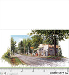 Hometown Gas Station Panel - Nebraska Quilt Company - Hometown Gas Station Panel