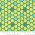 Honeyed Horizon Box Hex Fresh Grass Green - 47016 17 - Moda Fabrics - Nebraska Quilt Company - F260829