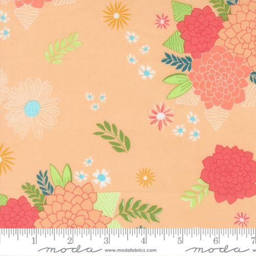 Honeyed Horizon Bursting Blooms Sweet Pastel - 47010 12 - Moda Fabrics - Nebraska Quilt Company - F260711
