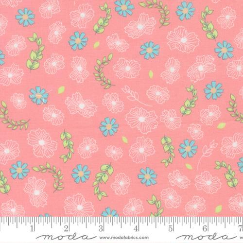 Honeyed Horizon Petal Grooves Blush Pink - 47011 14 - Moda Fabrics - Nebraska Quilt Company - F260809