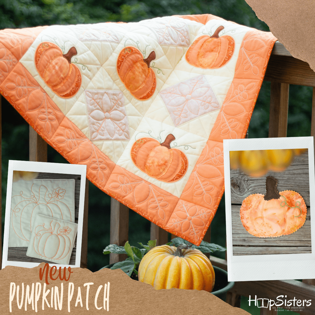 Hoopsisters Pumpkin Patch Digital Exclusive Download - Nebraska Quilt Company - PUB2401121