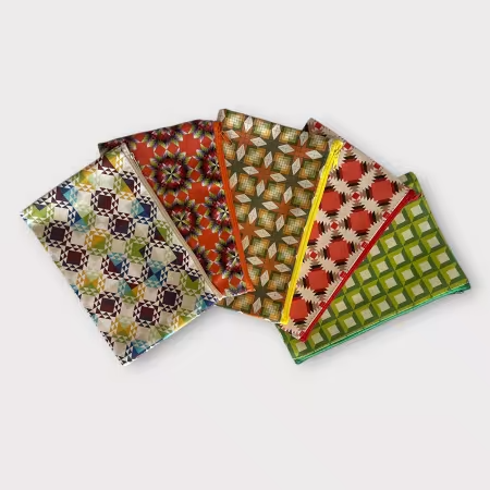 Hot Blocks Pencil Pouches Set of 5 - Nebraska Quilt Company - N251438