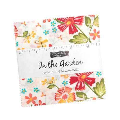 In The Garden 5" Squares Multi 42 Pieces - Nebraska Quilt Company - In The Garden 5" Squares Multi 42 Pieces