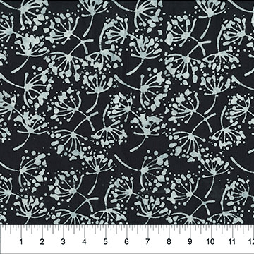 Ink And Petal Dandelion Denim Blue - 82011-48 - Banyan Batiks - Nebraska Quilt Company - F261573