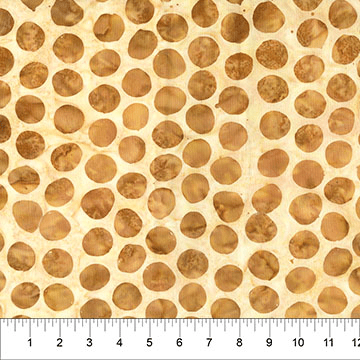 Ink and Petal Dots Hazelwood Brown - 82010-34 - Banyan Batiks - Nebraska Quilt Company - F261565