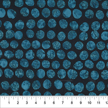 Ink And Petal Dots Midnight Blue - 82010-49 - Banyan Batiks - Nebraska Quilt Company - F261567