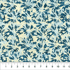 Ink And Petal Flower Got The Blues Blue - 82012-44 - Banyan Batiks - Nebraska Quilt Company - F261577