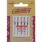 Inspira Embroidery Needle Size 75 5pk 620099396 - Nebraska Quilt Company - N620099396