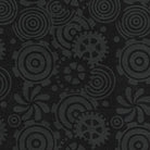 Island Batik Gears Black - 1 Yard Left - Verified! - Nebraska Quilt Company - F81387