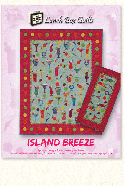 Island Breeze with CD Machine Embroidery Quilt Patterns - Nebraska Quilt Company - PUB261180