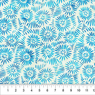 Jasmine Jewels Daisy Caribbean - 82081-61 - Banyan Batiks - Nebraska Quilt Company - F261962